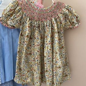 Cecil and Lou Smocked Bishop Fall Floral Dress